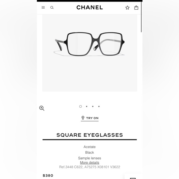 Authentic Chanel Black Eyeglasses - Picture 10 of 11